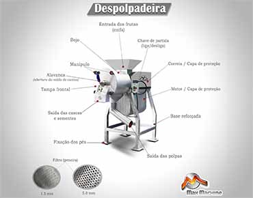 Descrição - Despolpadeira